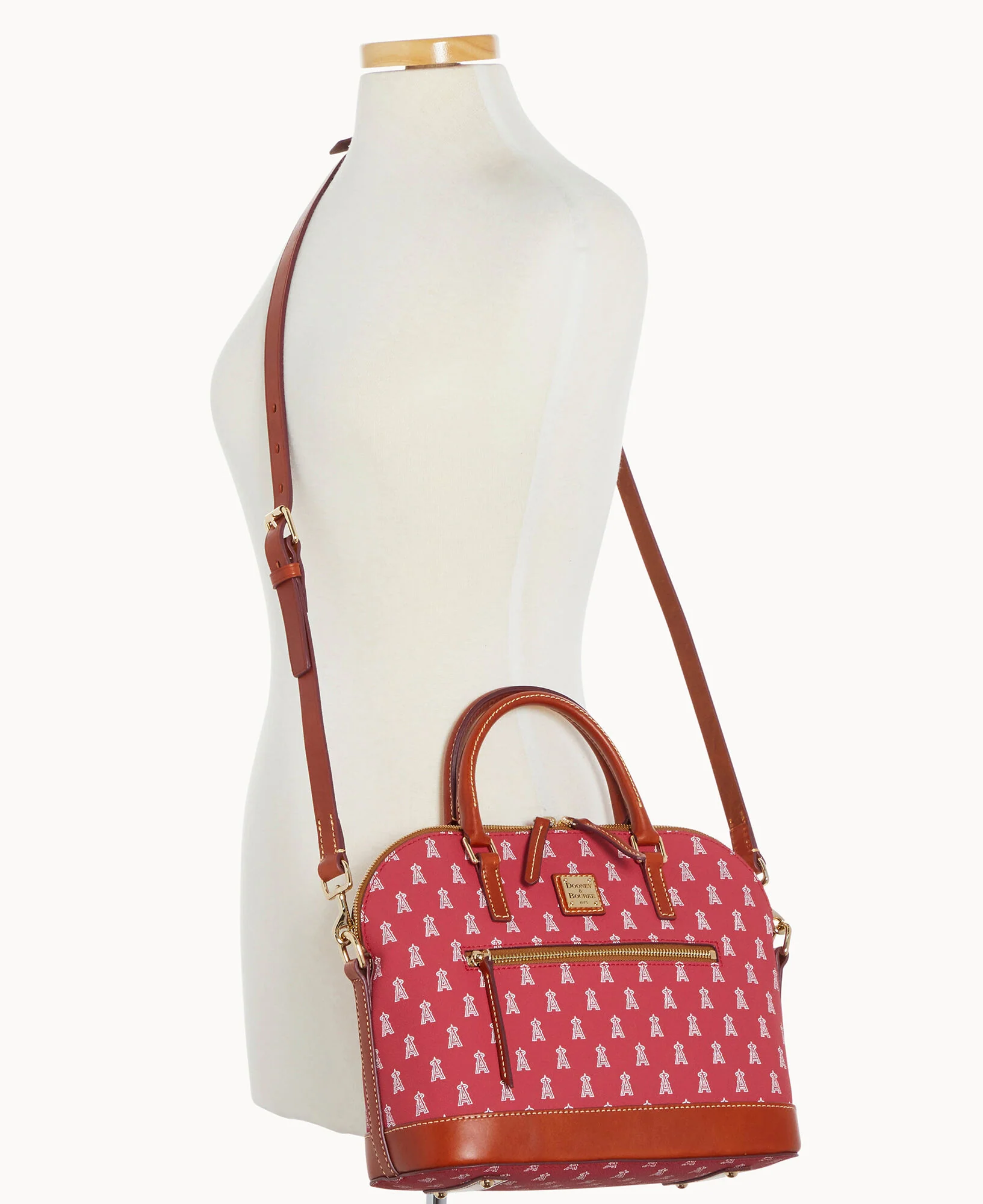 MLB Angels Domed Zip Satchel - Image 4