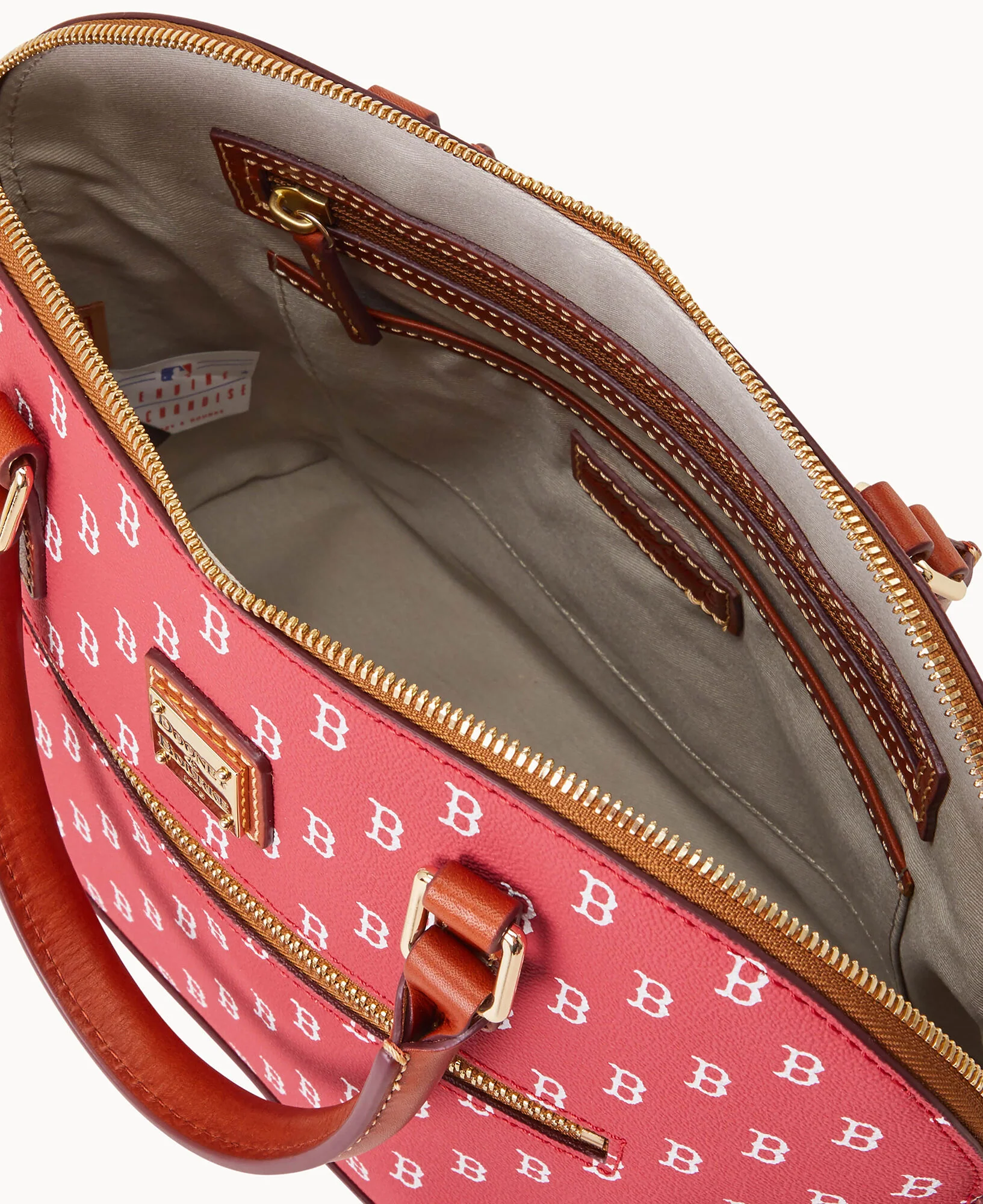 MLB Red Sox Domed Zip Satchel - Image 3