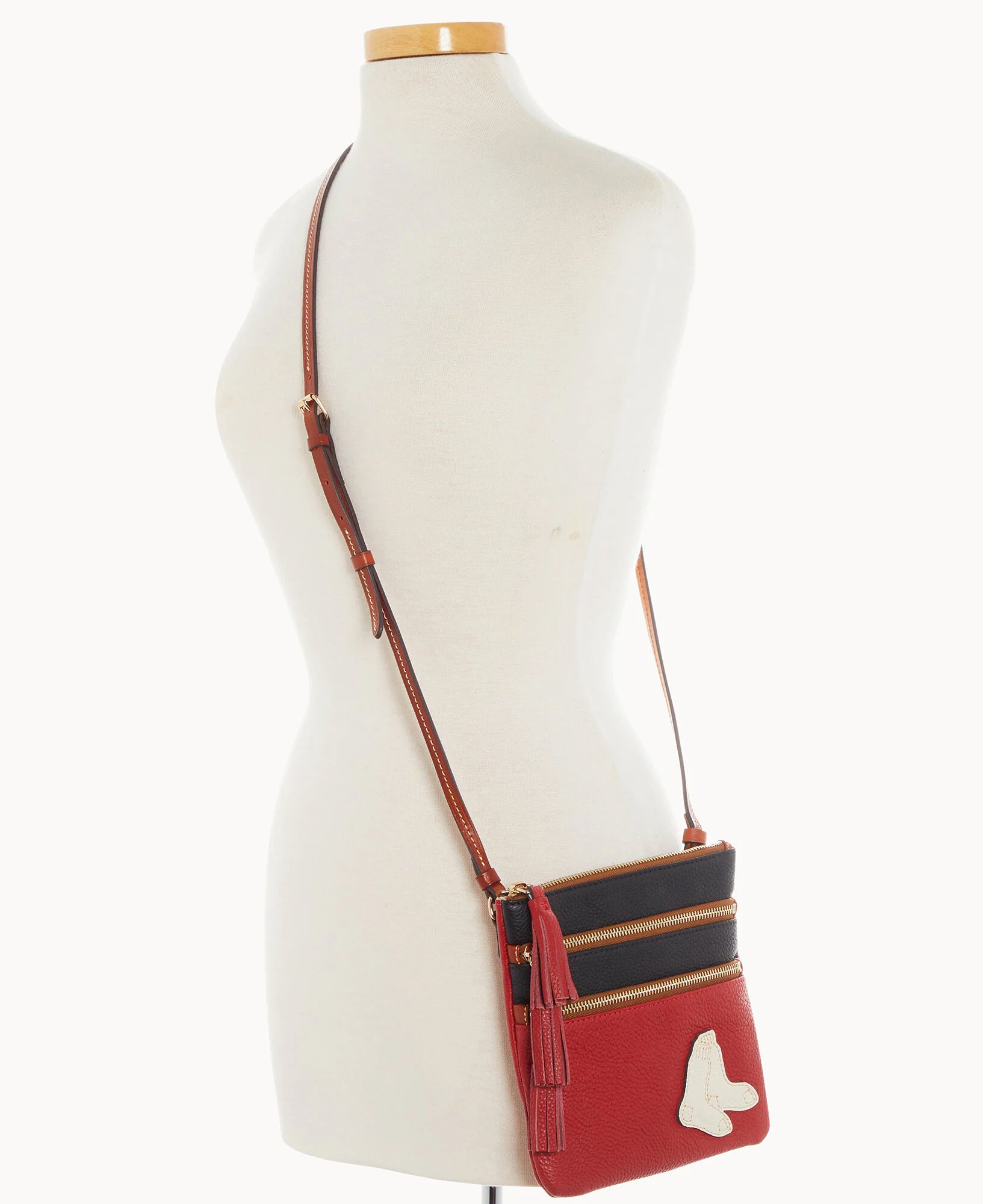 MLB Red Sox Triple Zip Crossbody - Image 5