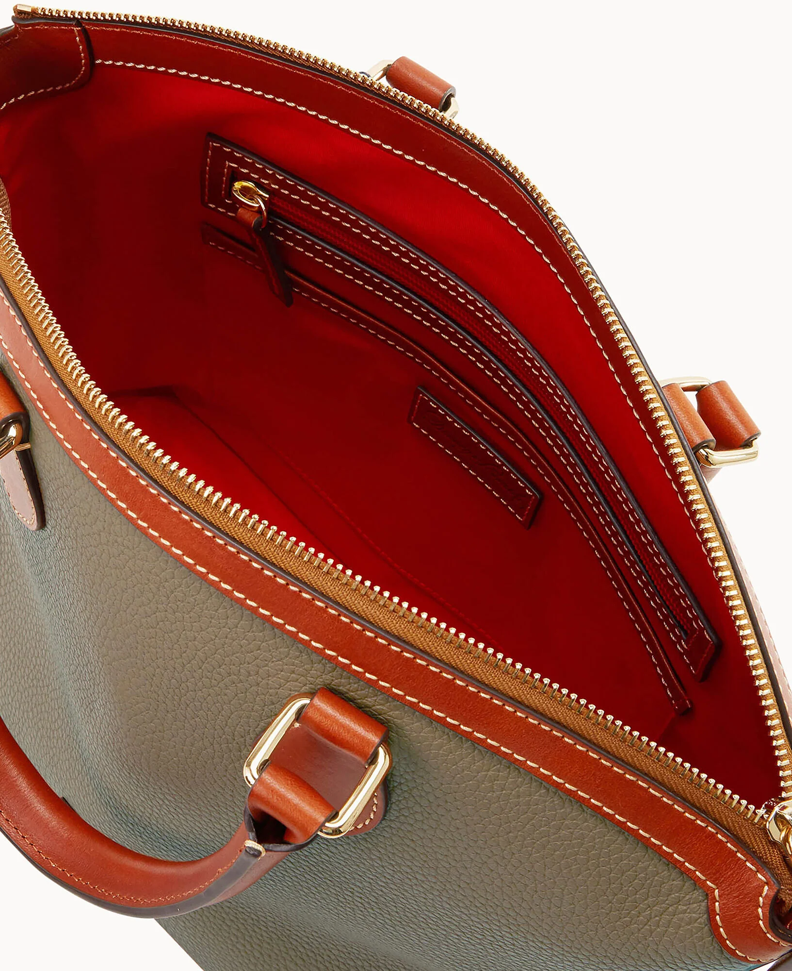 Pebble Grain Domed Satchel - Image 11