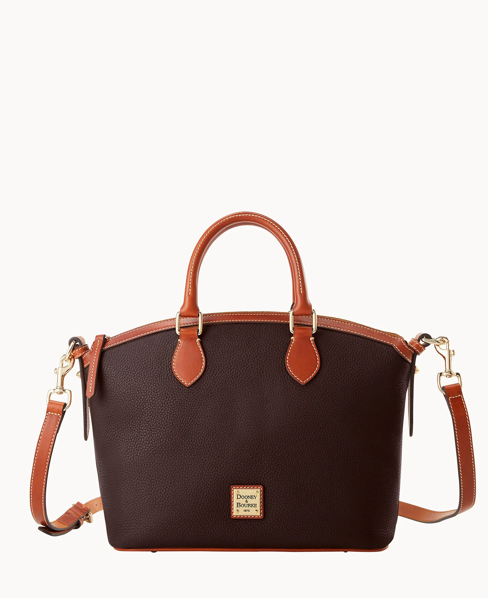 Pebble Grain Domed Satchel - Image 13