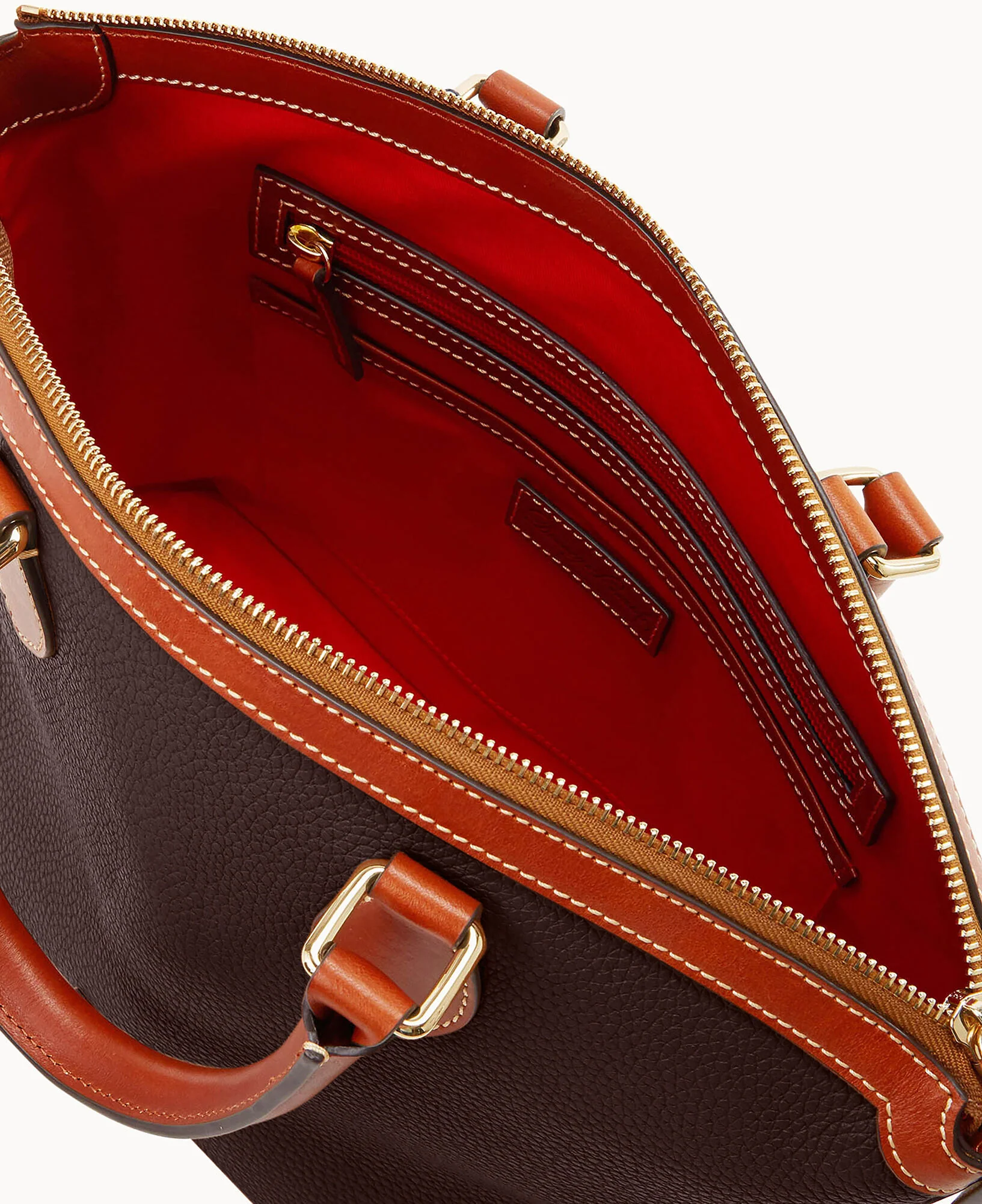 Pebble Grain Domed Satchel - Image 15