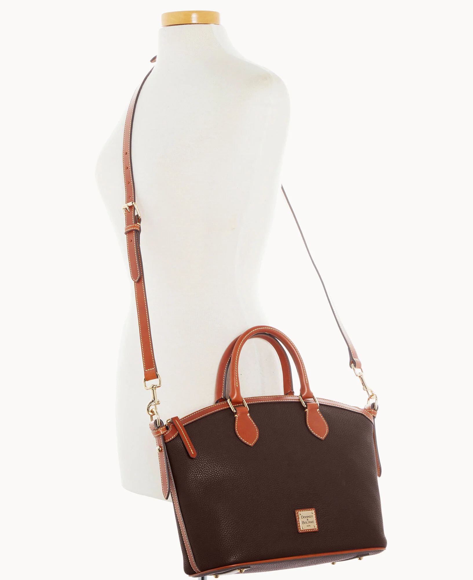 Pebble Grain Domed Satchel - Image 16