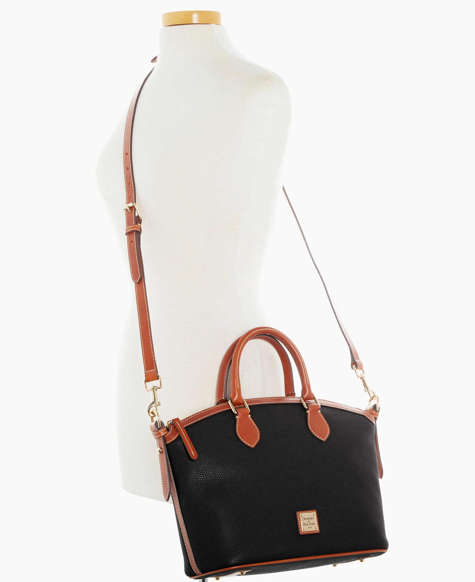 Pebble Grain Domed Satchel - Image 20