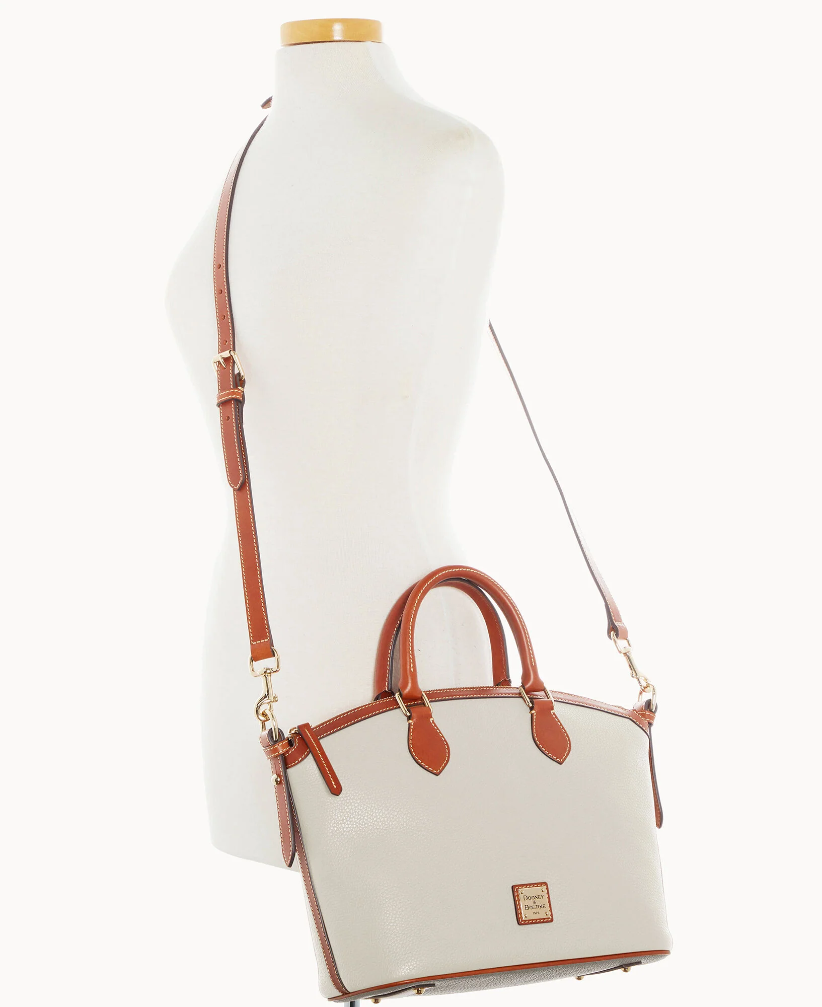 Pebble Grain Domed Satchel - Image 24