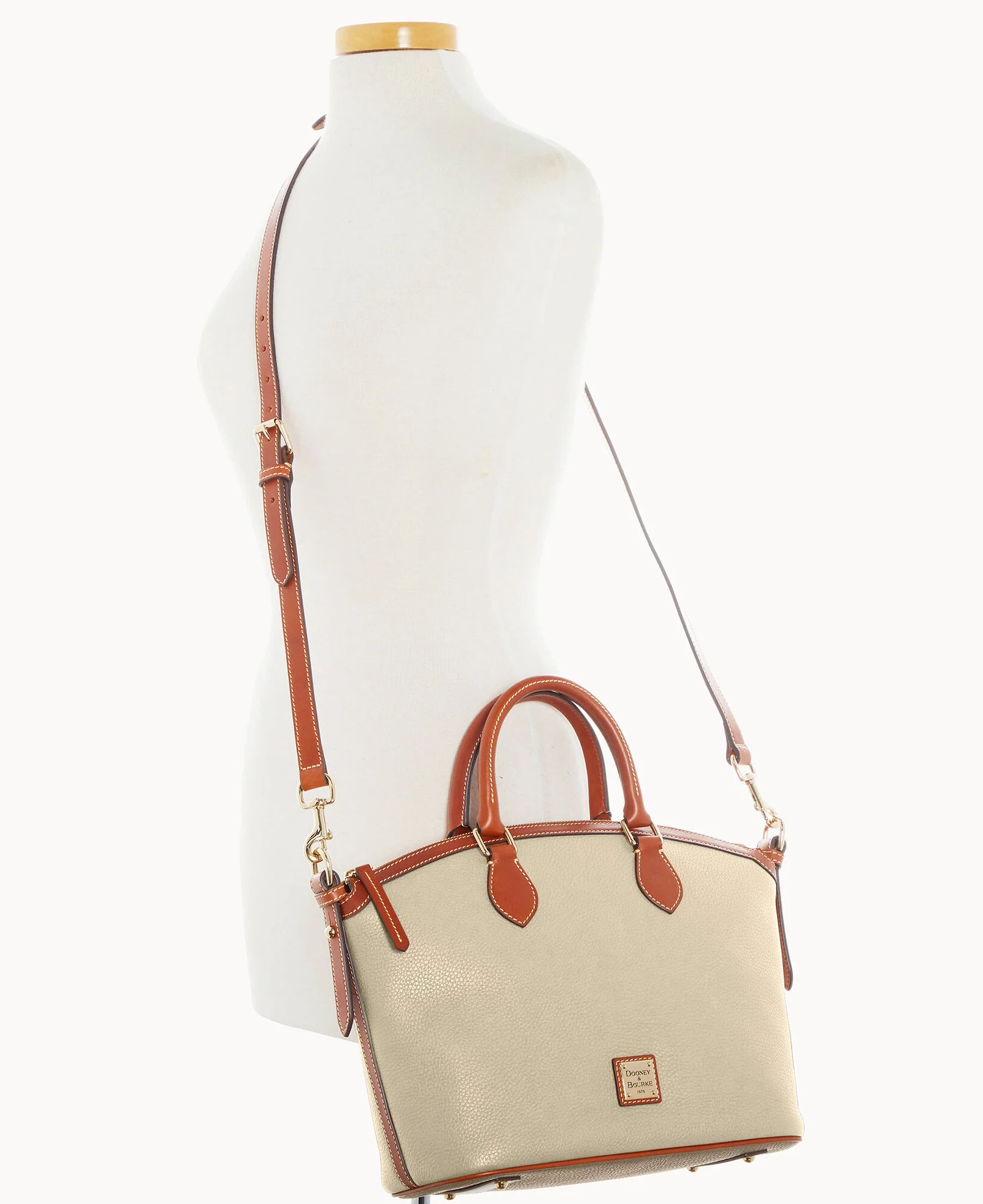 Pebble Grain Domed Satchel - Image 36