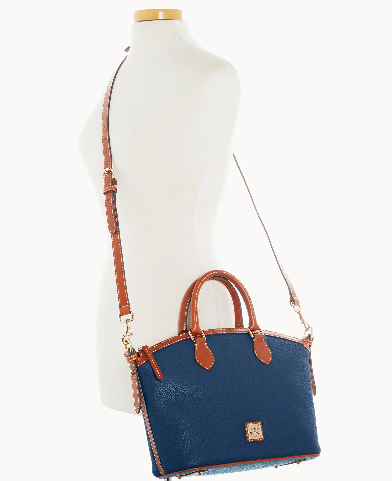 Pebble Grain Domed Satchel - Image 8