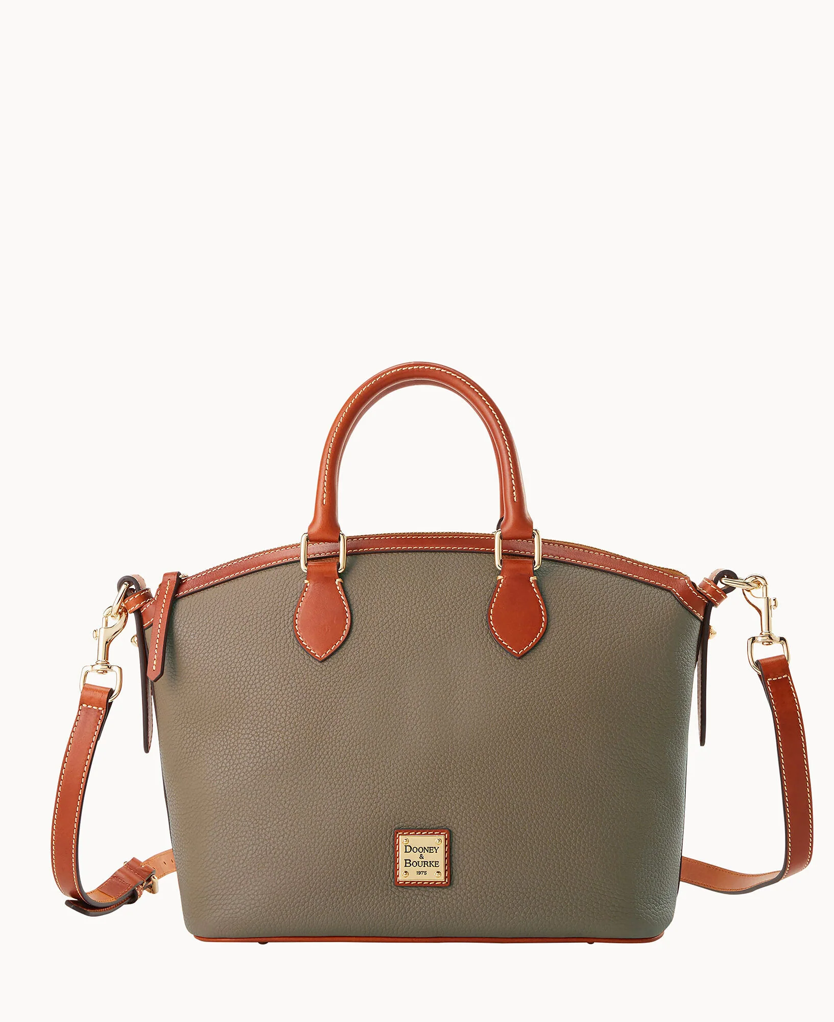Pebble Grain Domed Satchel - Image 9