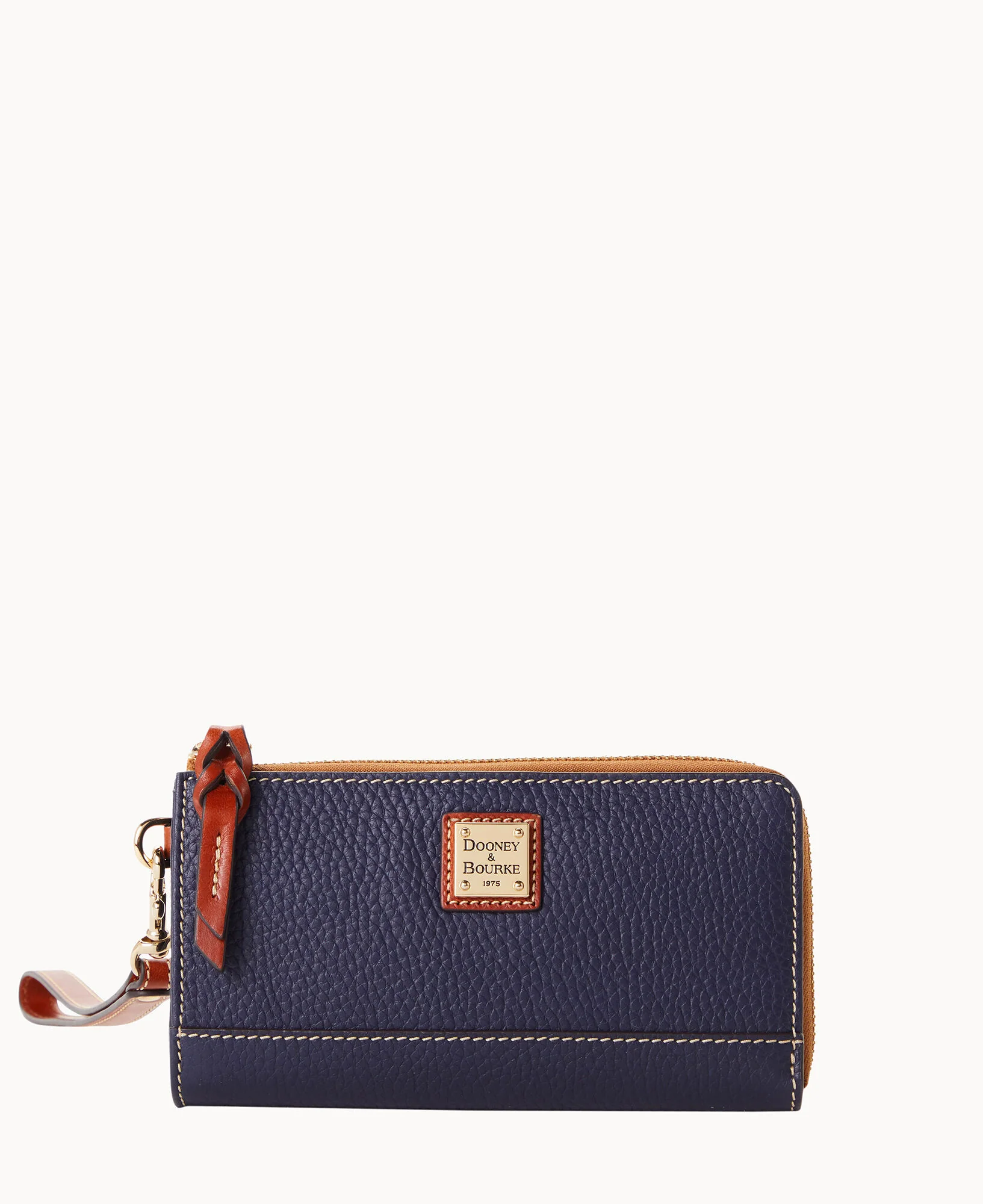 Pebble Grain Folded Zip Wristlet - Image 22