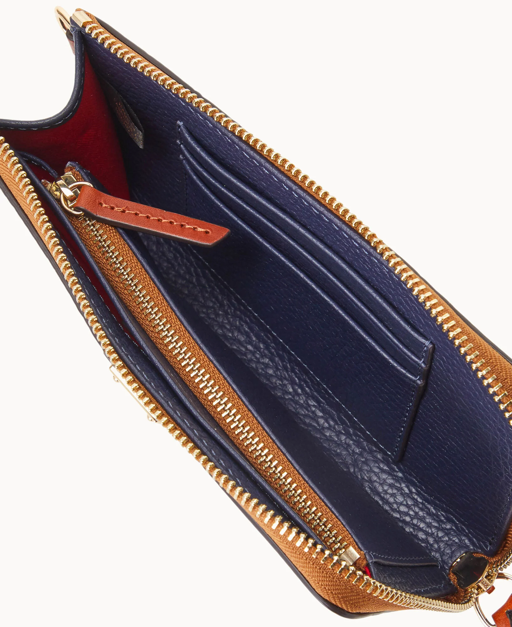 Pebble Grain Folded Zip Wristlet - Image 24