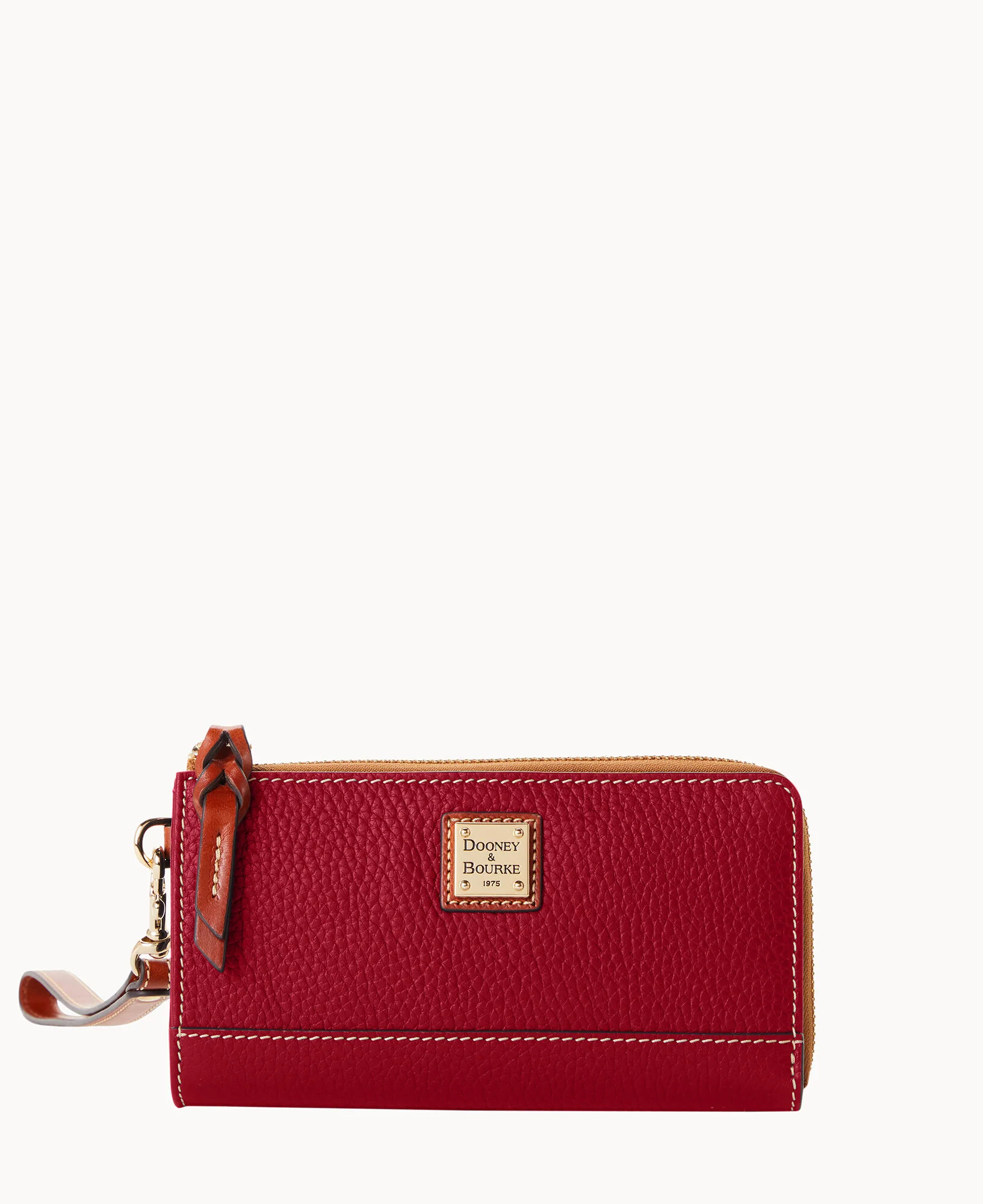 Pebble Grain Folded Zip Wristlet - Image 28