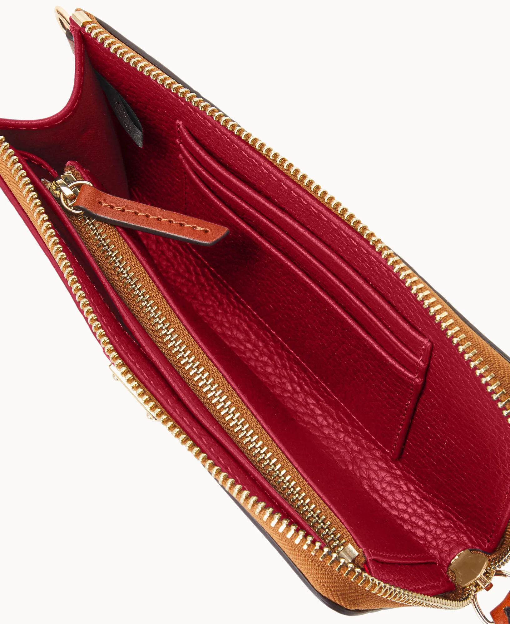 Pebble Grain Folded Zip Wristlet - Image 30