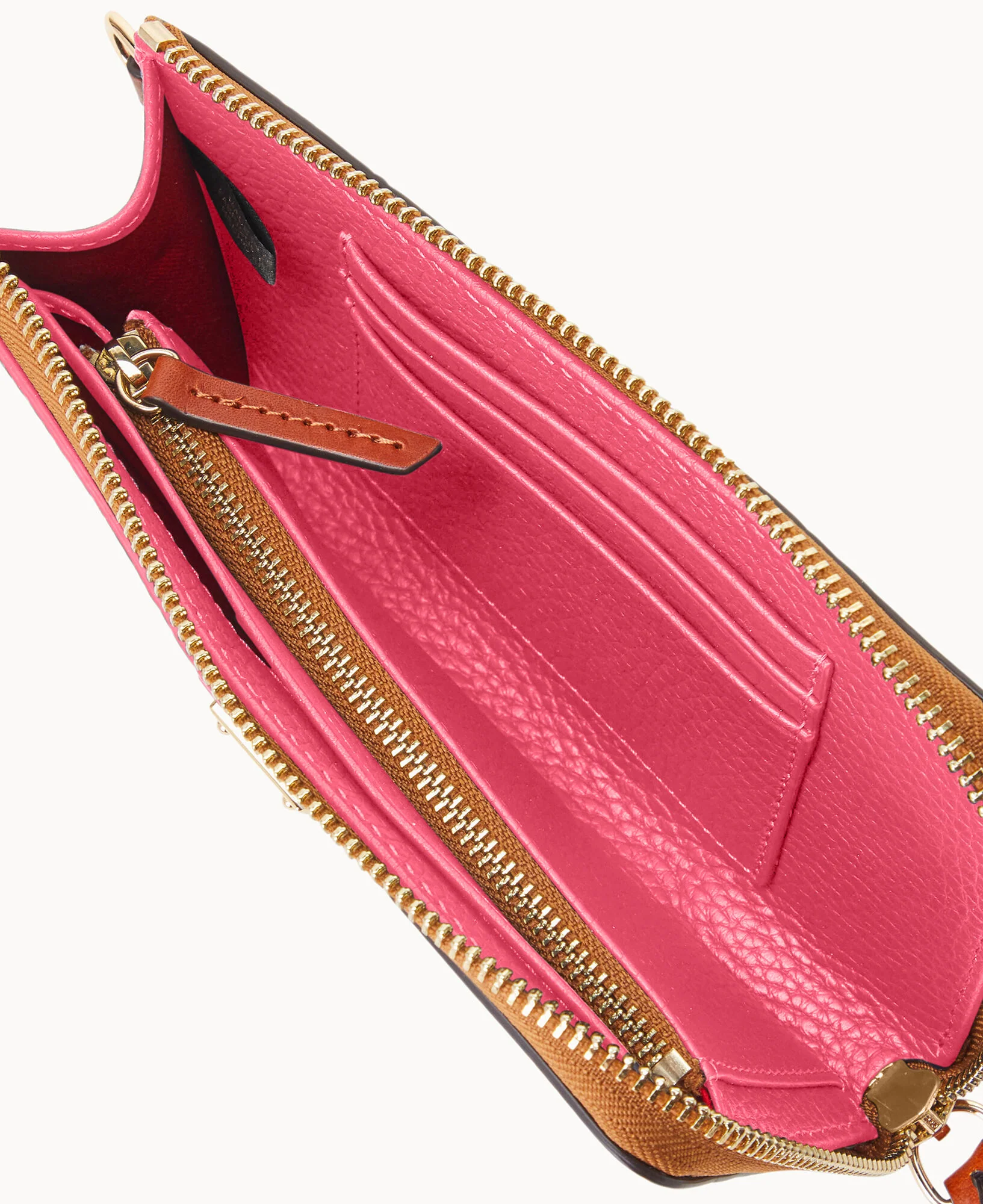 Pebble Grain Folded Zip Wristlet - Image 33