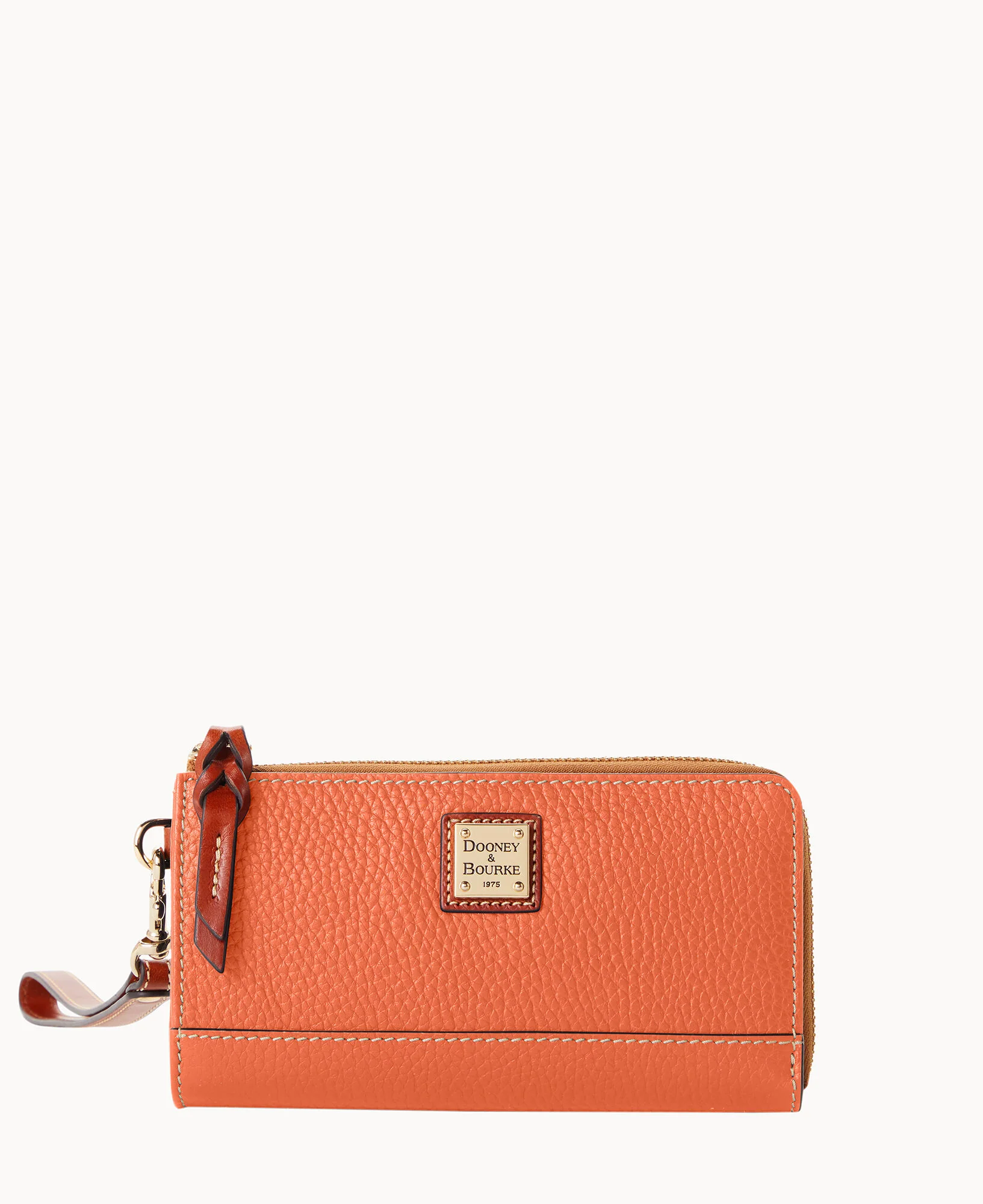Pebble Grain Folded Zip Wristlet - Image 37