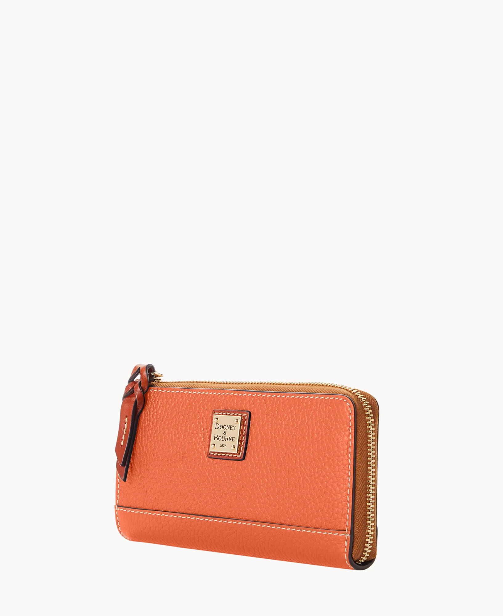 Pebble Grain Folded Zip Wristlet - Image 38