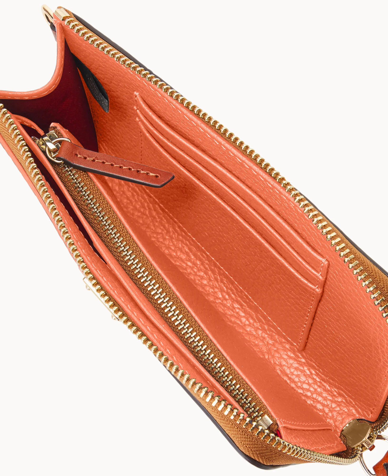 Pebble Grain Folded Zip Wristlet - Image 39