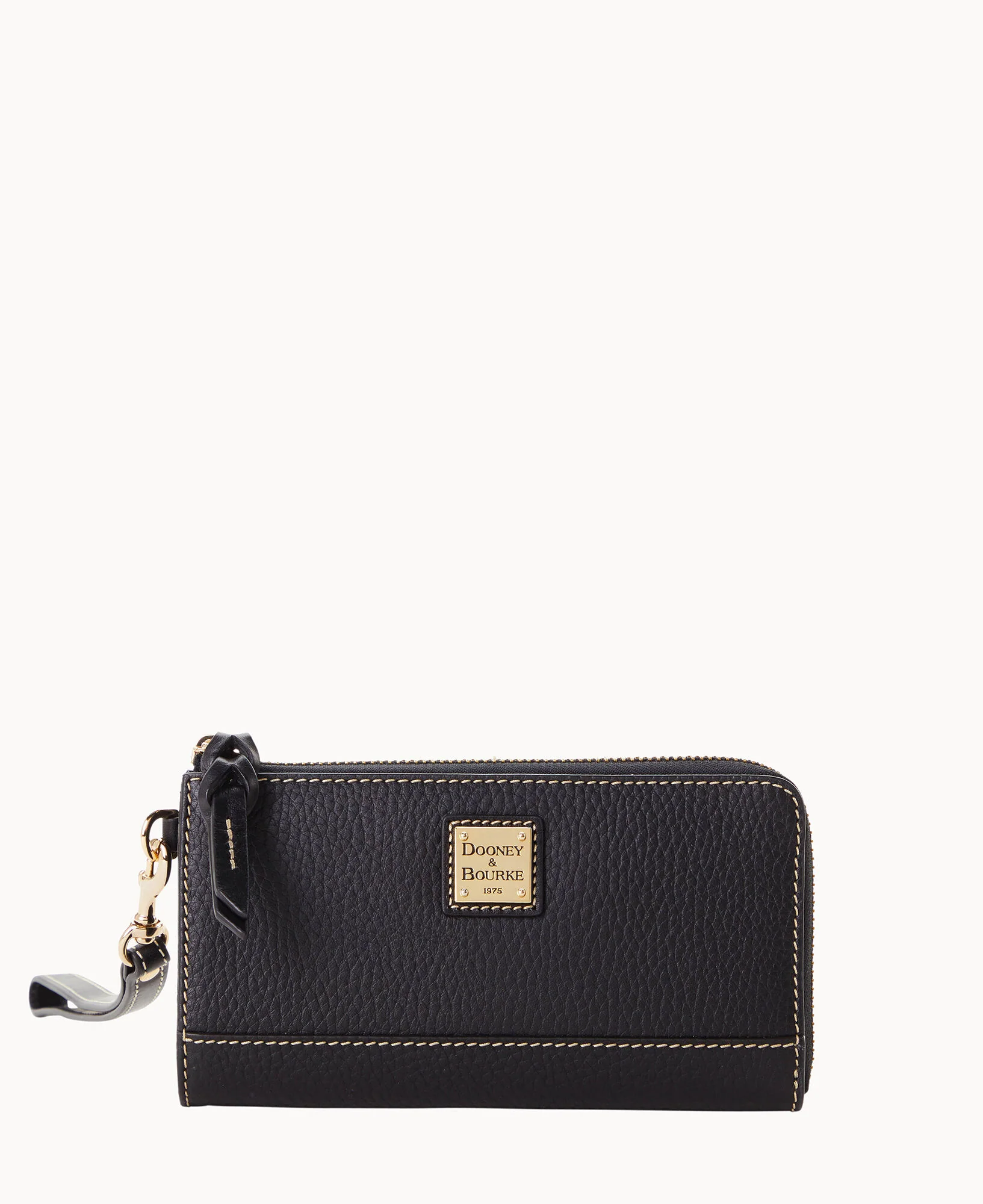 Pebble Grain Folded Zip Wristlet - Image 4