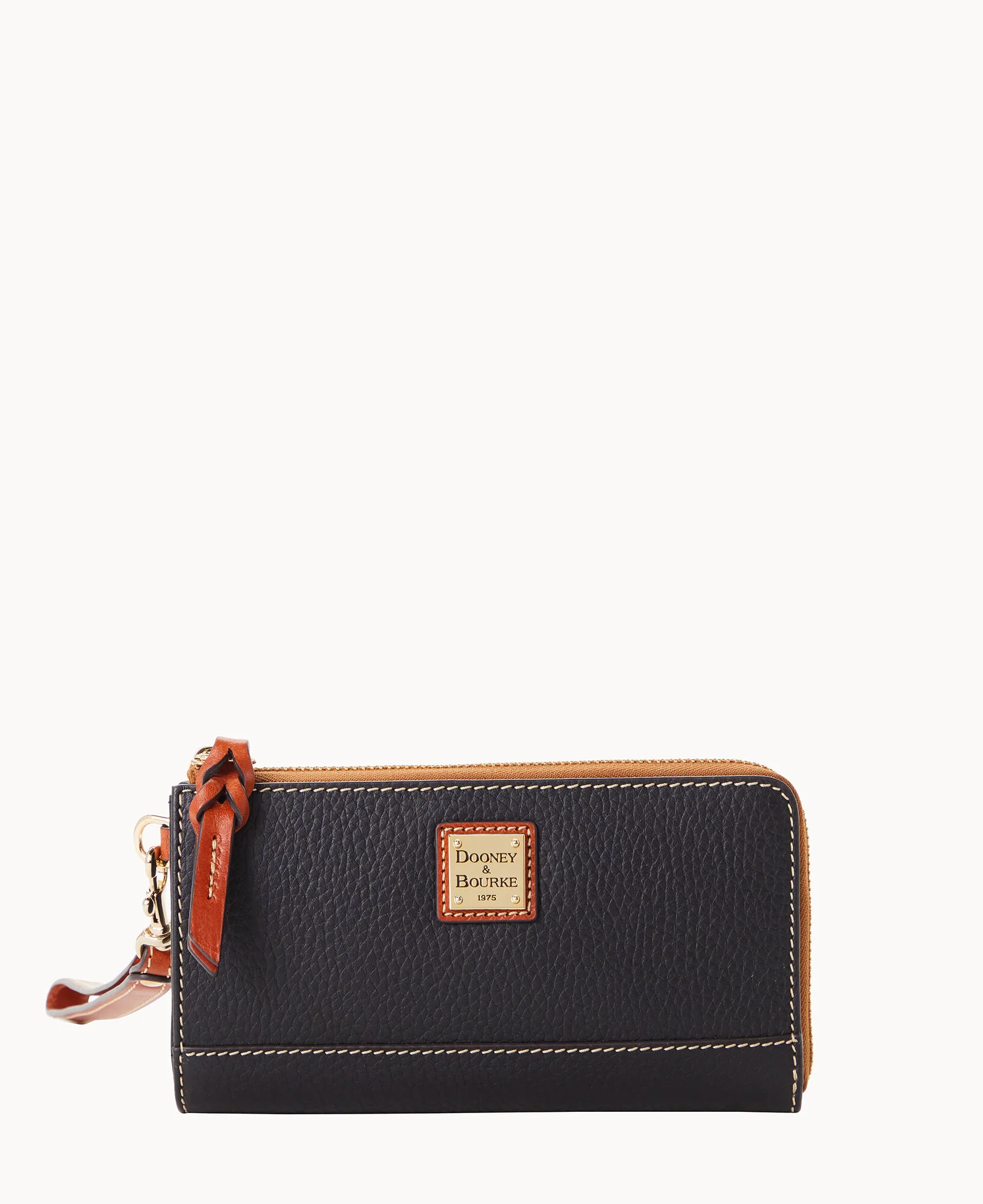 Pebble Grain Folded Zip Wristlet - Image 43