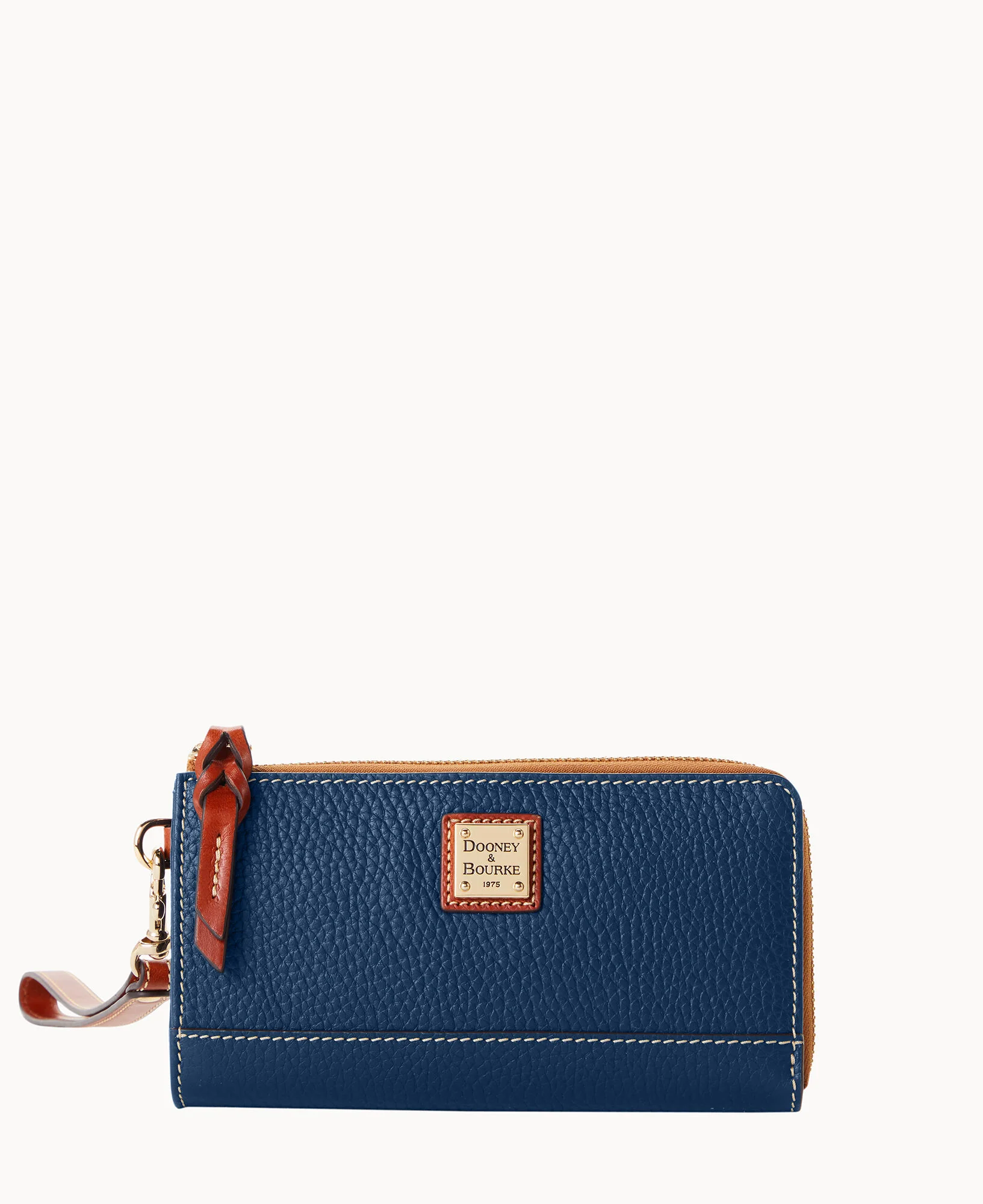 Pebble Grain Folded Zip Wristlet - Image 49
