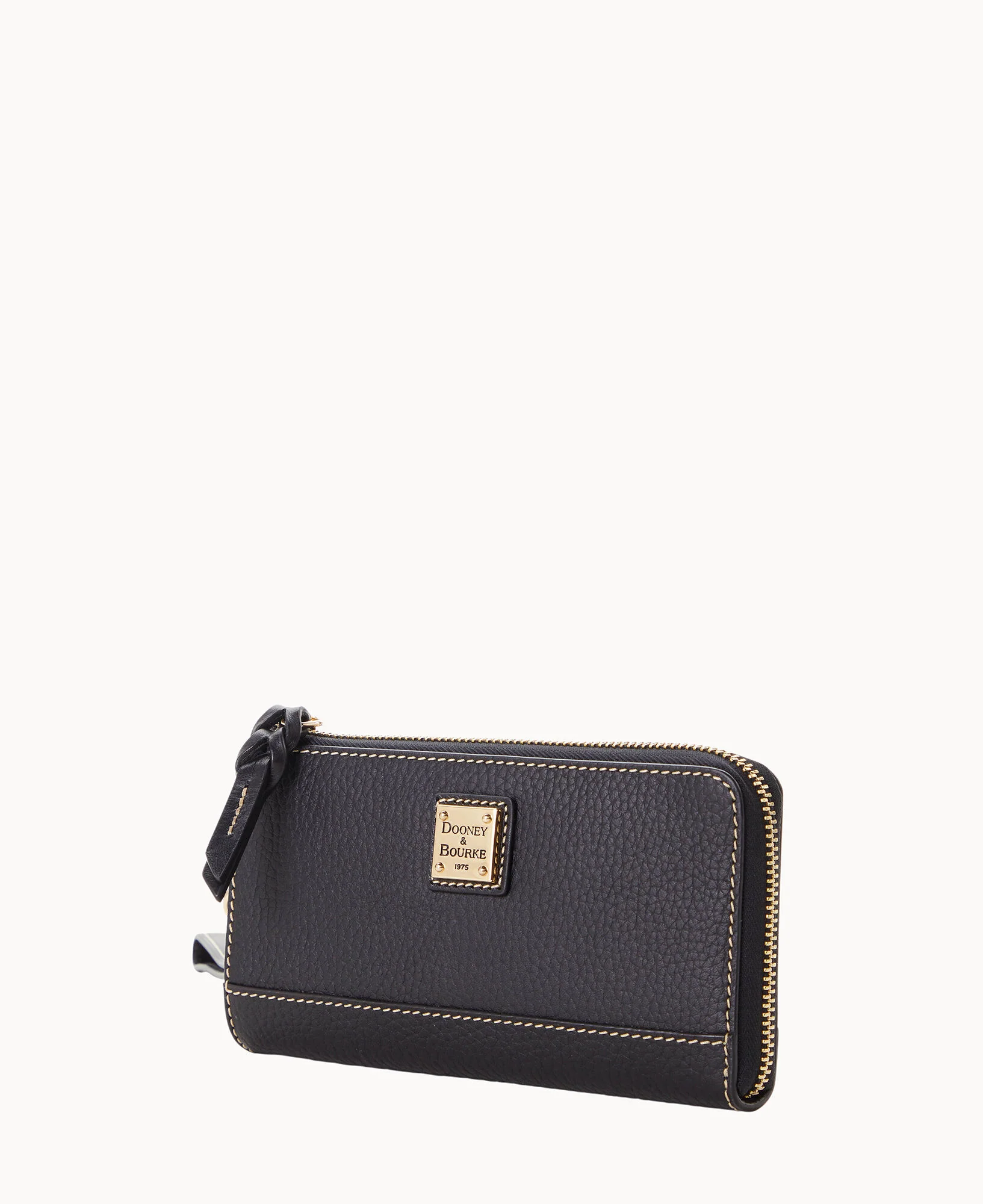 Pebble Grain Folded Zip Wristlet - Image 5