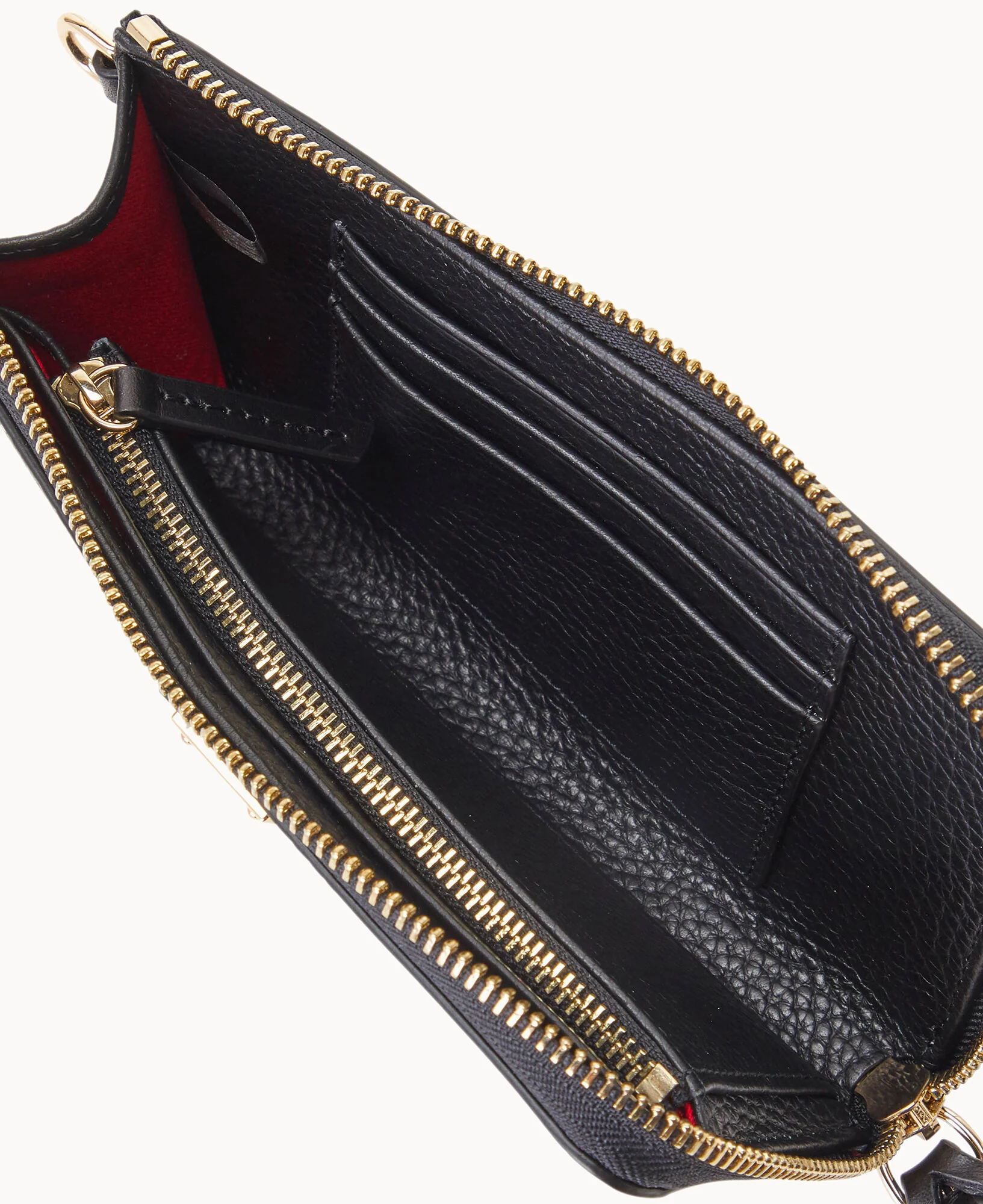 Pebble Grain Folded Zip Wristlet - Image 6