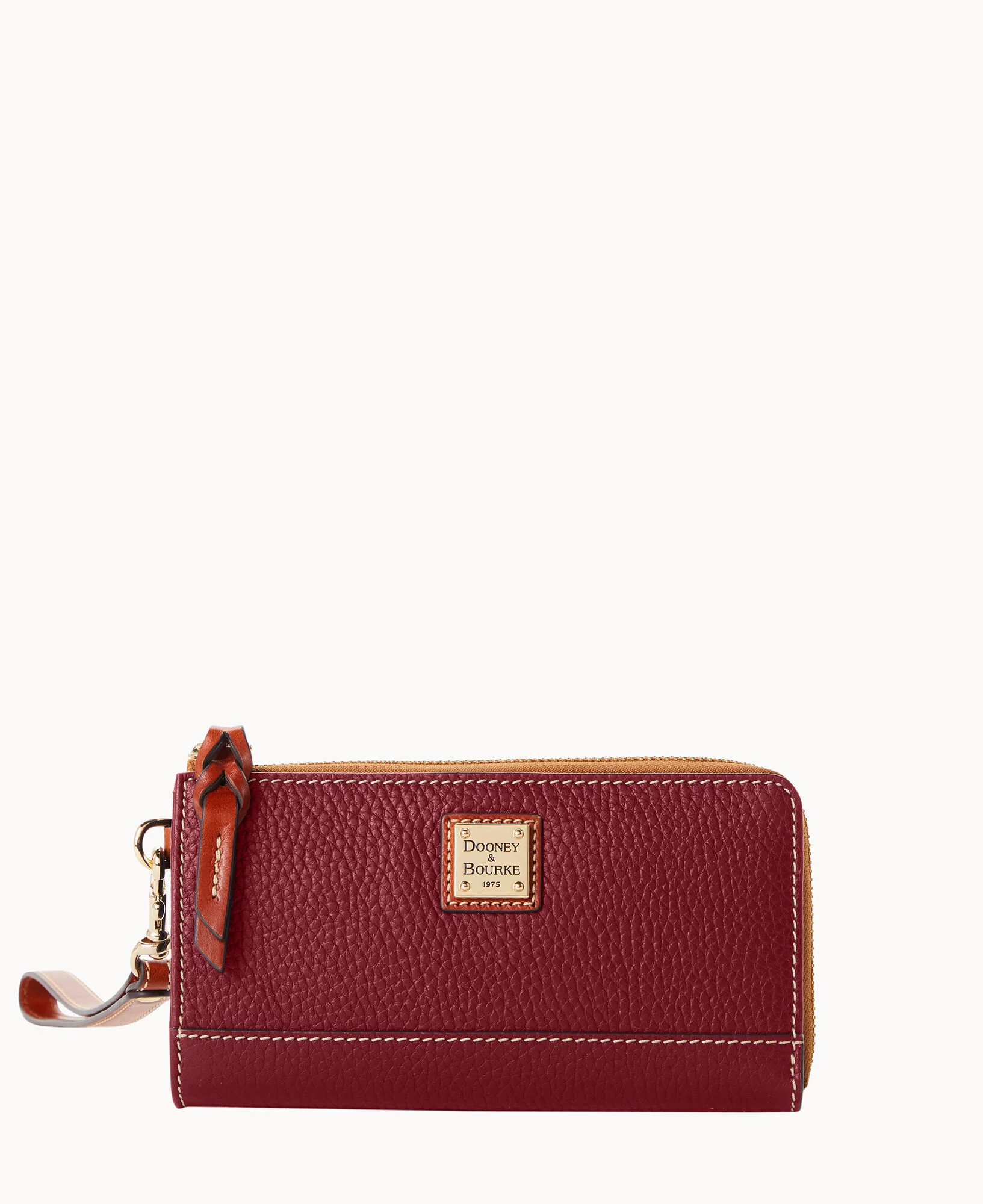 Pebble Grain Folded Zip Wristlet - Image 7