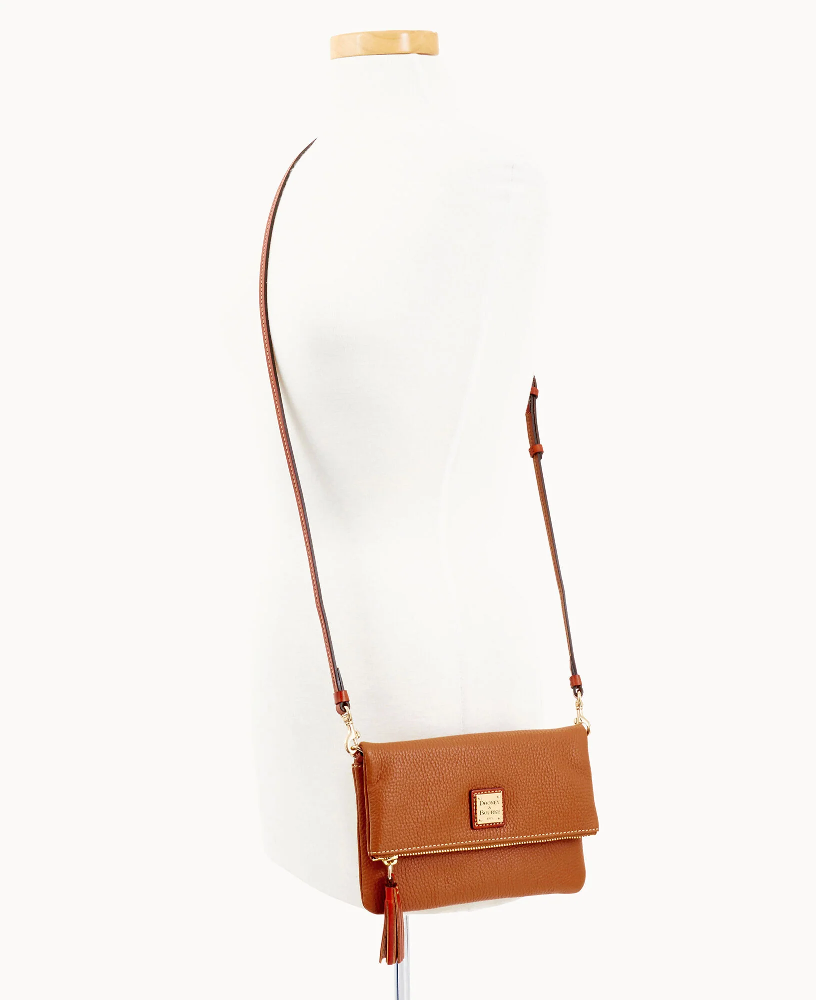 Pebble Grain Foldover Zip Crossbody - Image 25
