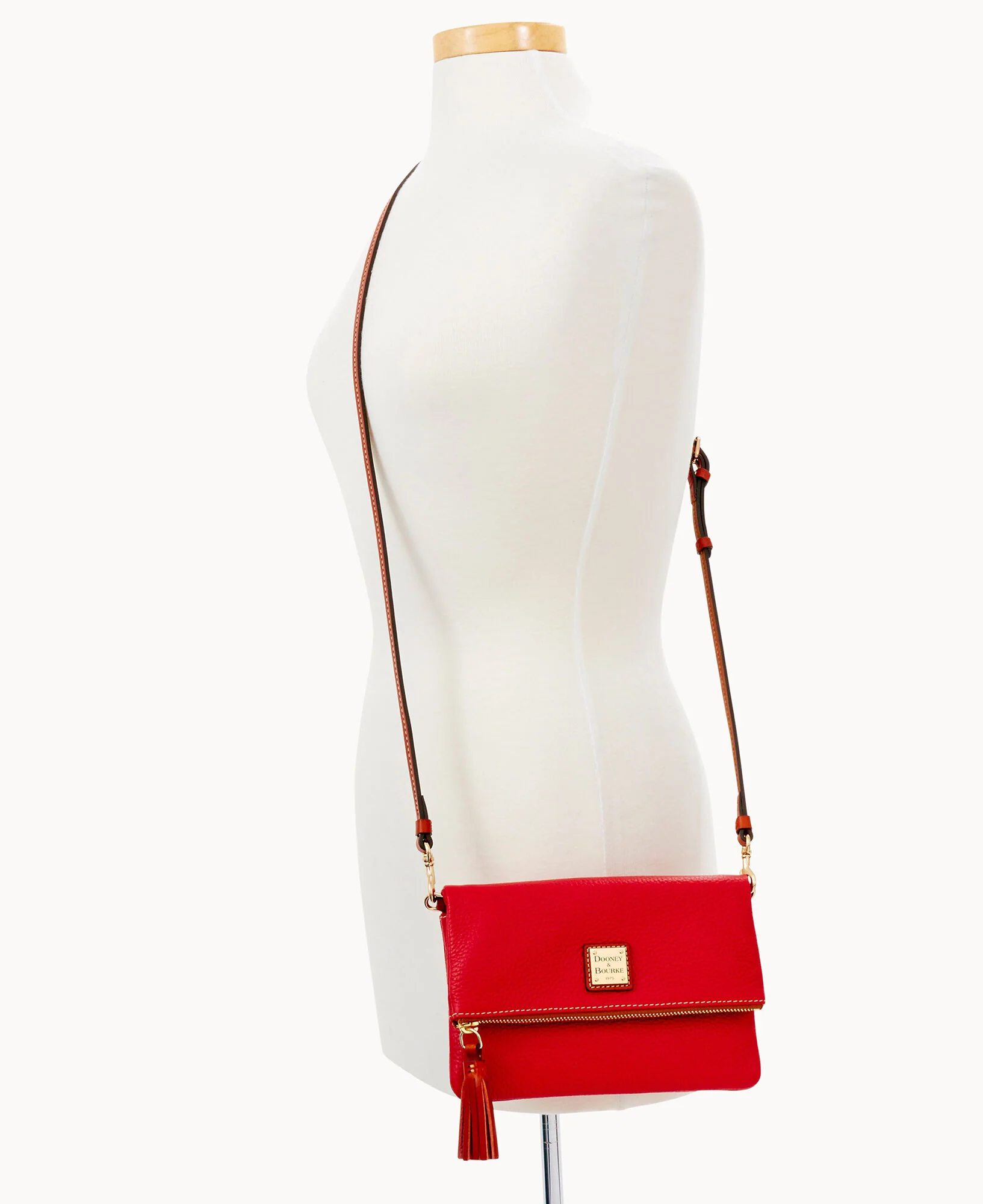 Pebble Grain Foldover Zip Crossbody - Image 35