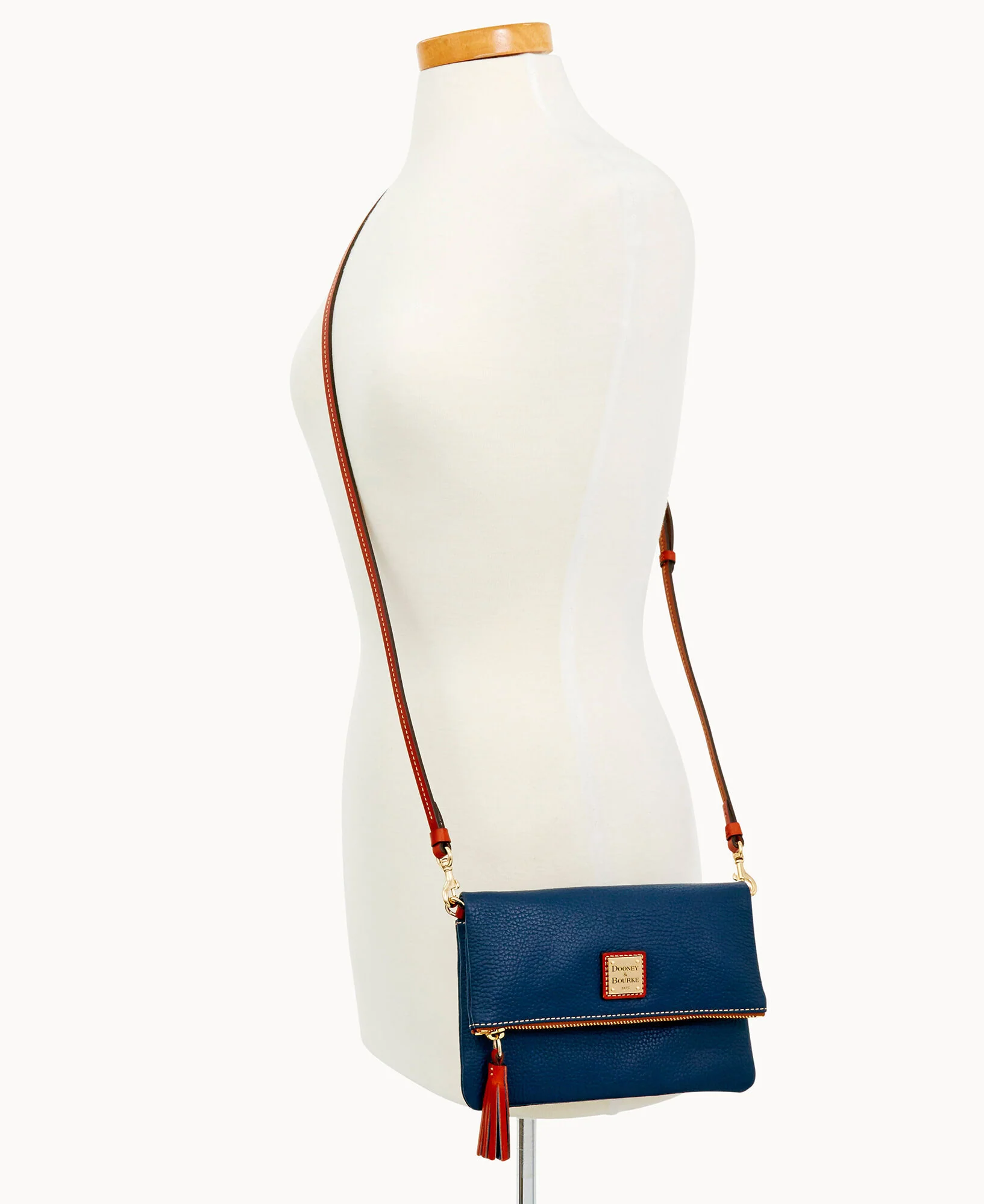 Pebble Grain Foldover Zip Crossbody - Image 45