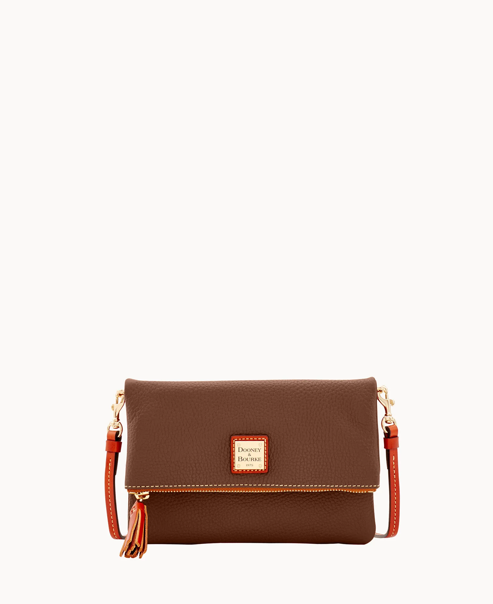 Pebble Grain Foldover Zip Crossbody - Image 6