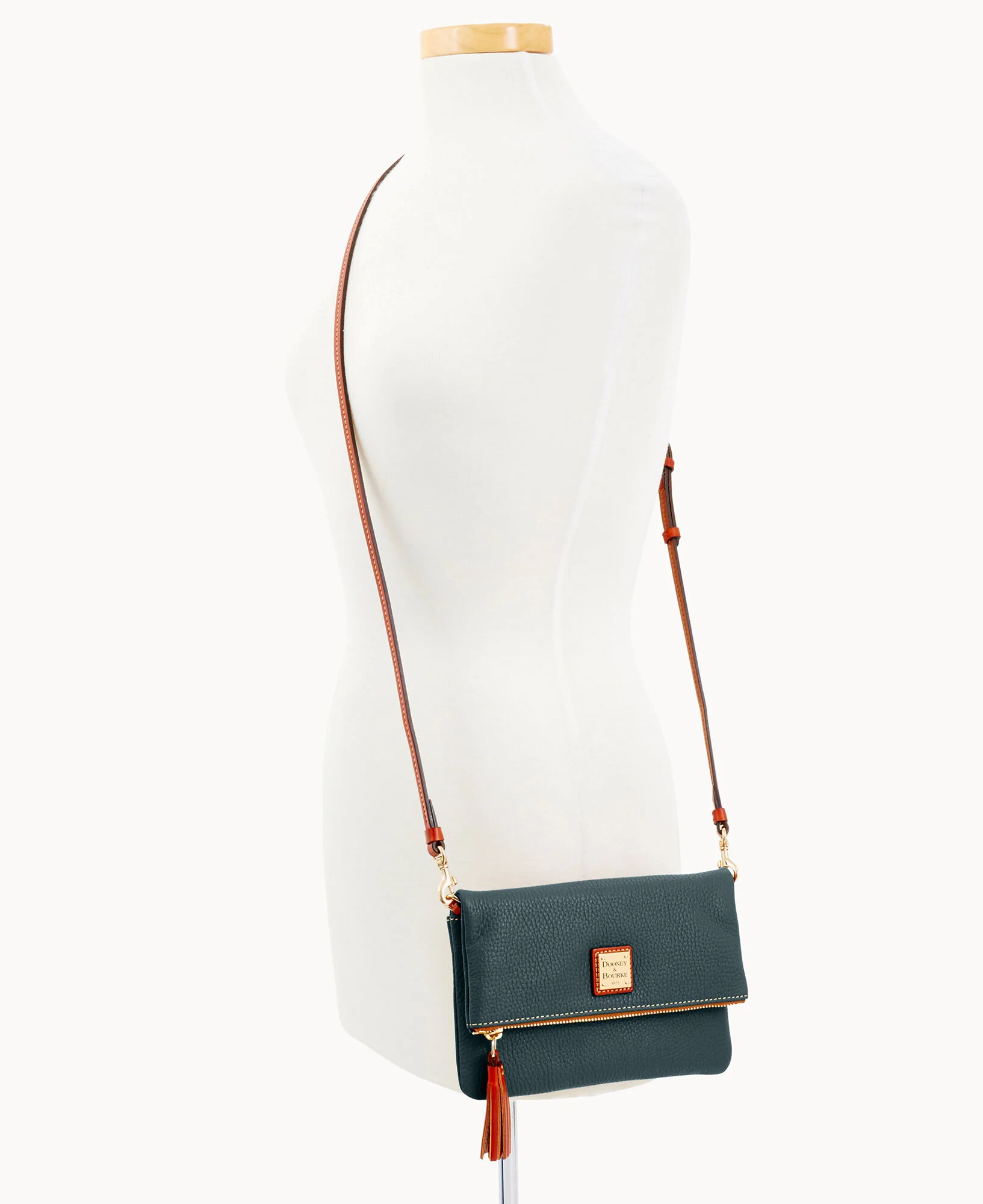 Pebble Grain Foldover Zip Crossbody - Image 60