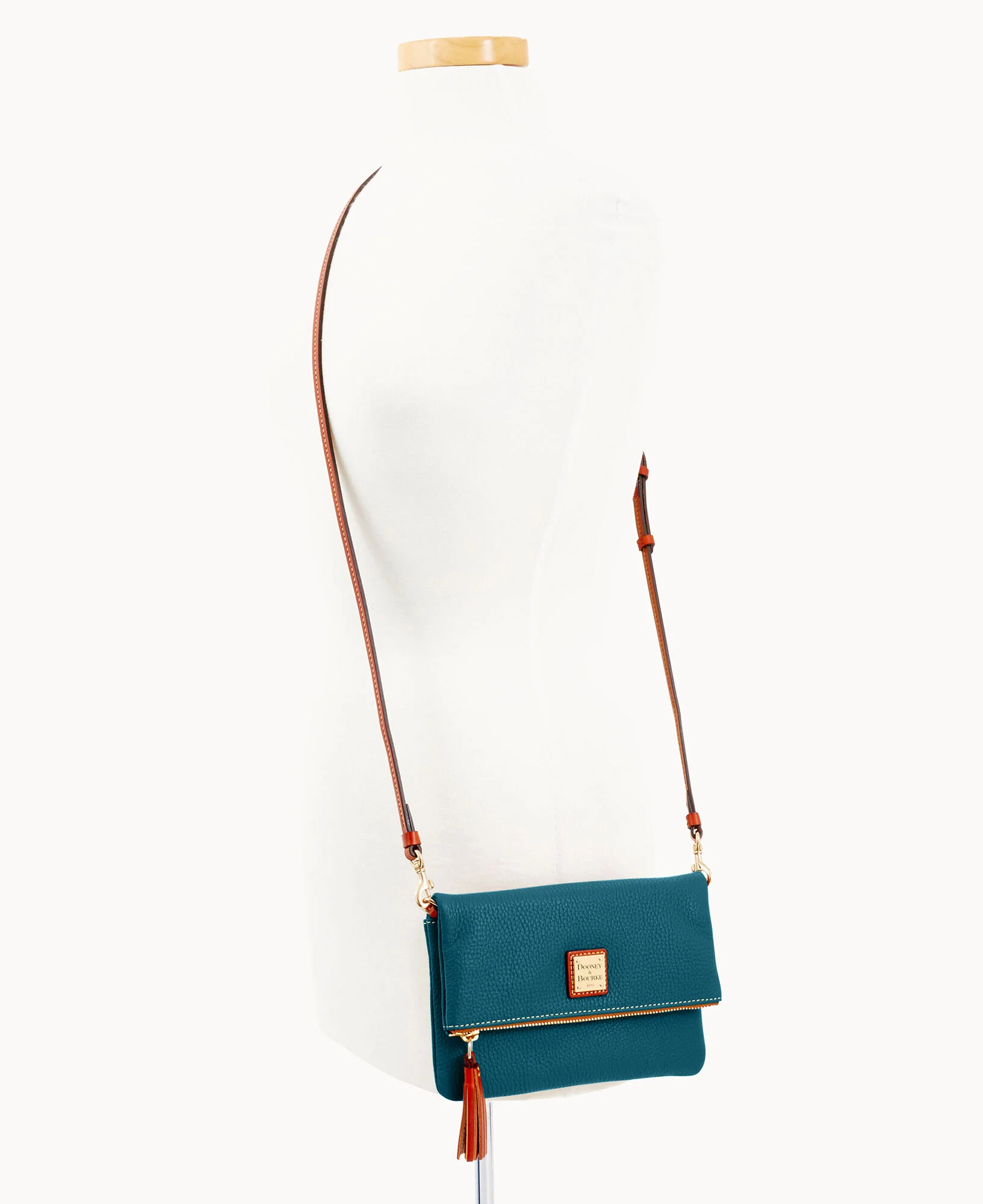 Pebble Grain Foldover Zip Crossbody - Image 65
