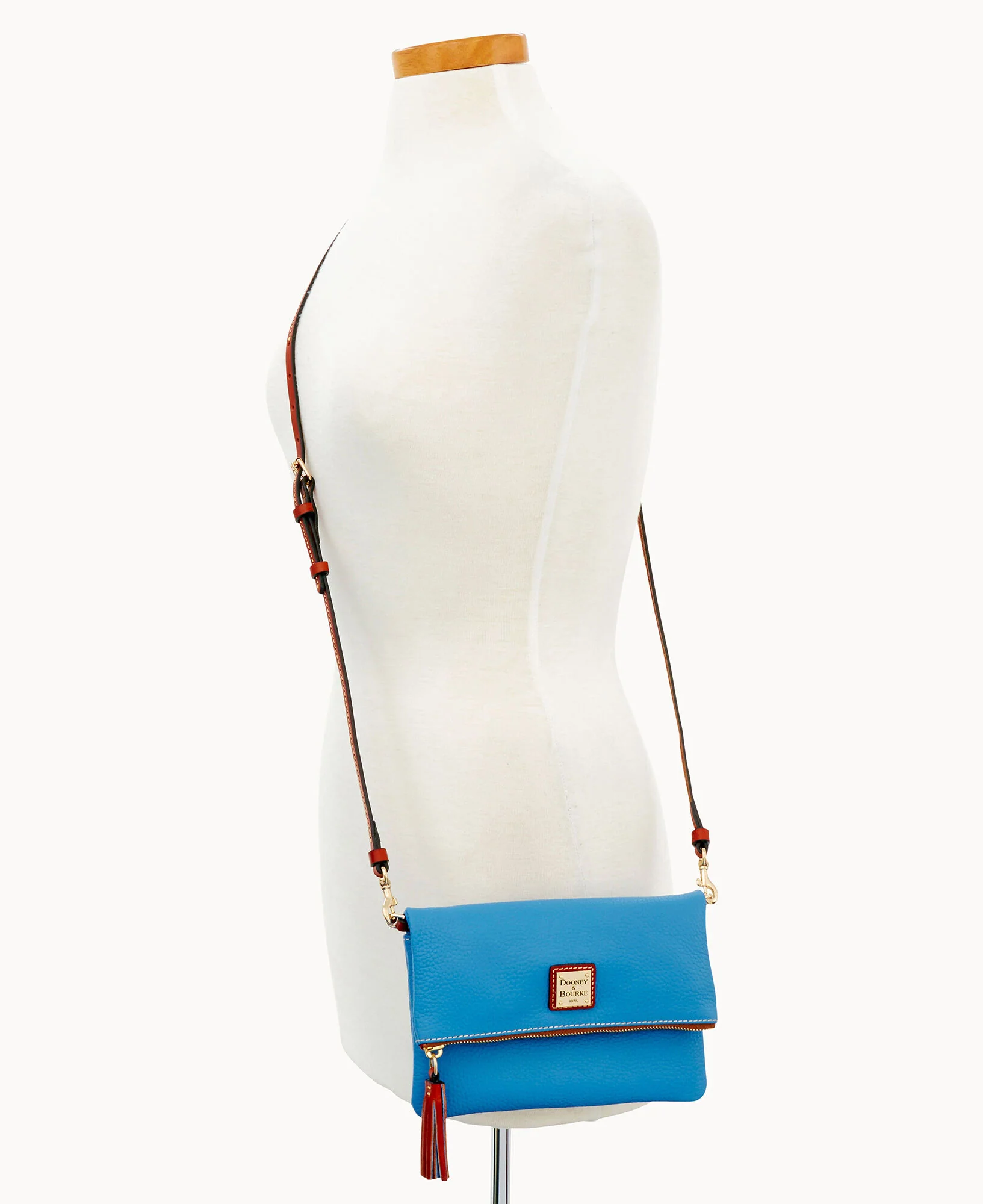 Pebble Grain Foldover Zip Crossbody - Image 85